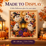 Halloween Ghost And Pumpkin Diamond Art Kit