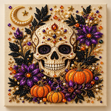 Halloween Ghost And Pumpkin Diamond Art Kit